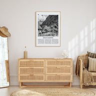 Aguas Calientes Travel B&W Poster