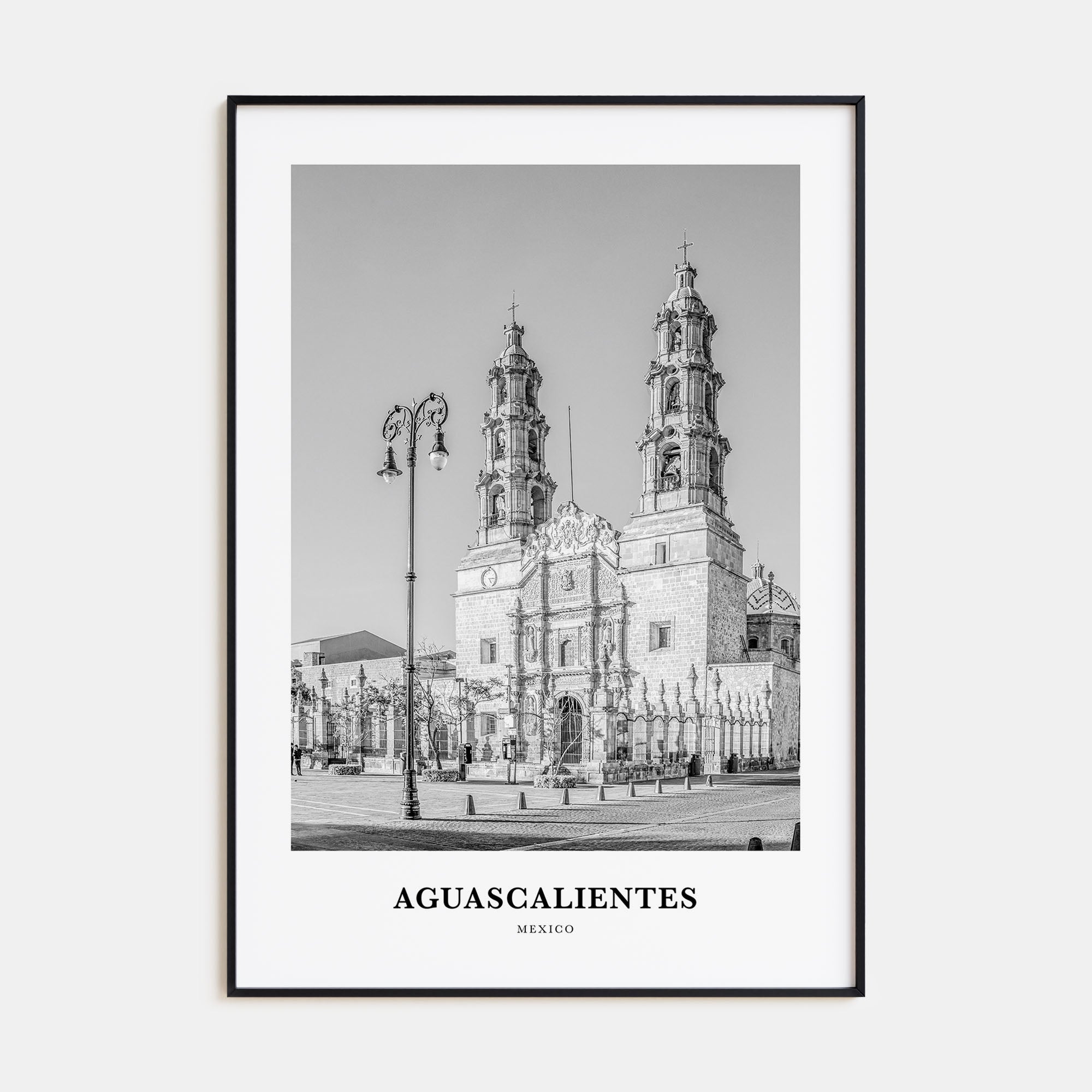 Aguascalientes Portrait B&W Poster