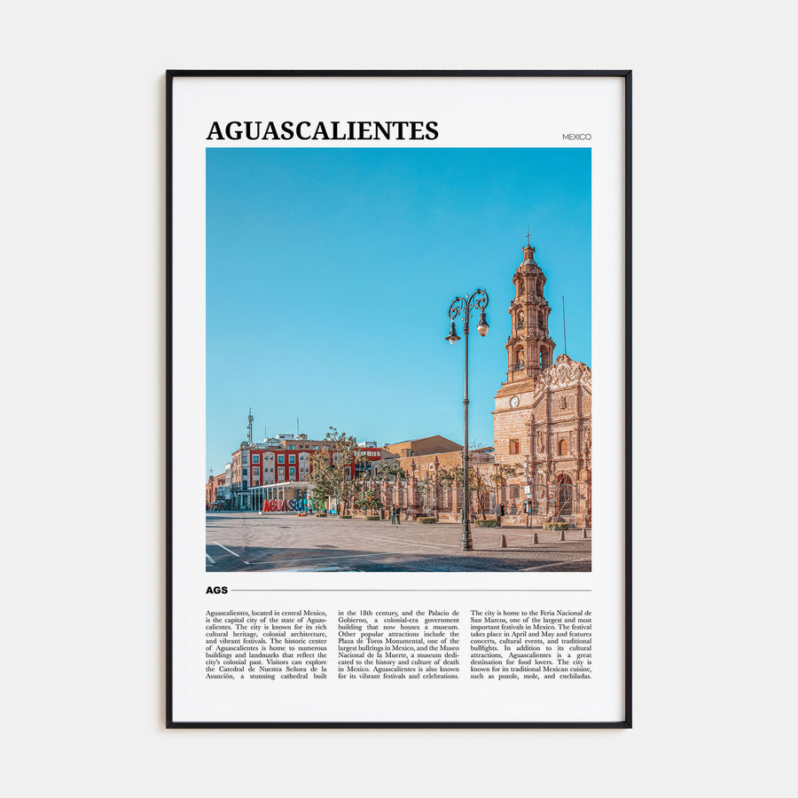 Aguascalientes Travel Color Poster