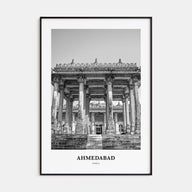 Ahmedabad Portrait B&W Poster