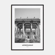 Ahmedabad Portrait B&W Poster