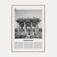 Ahmedabad Travel B&W Poster