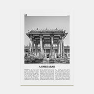 Ahmedabad Travel B&W Poster