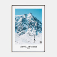 Aiguille du Midi Portrait Color Poster
