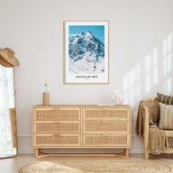 Aiguille du Midi Portrait Color Poster