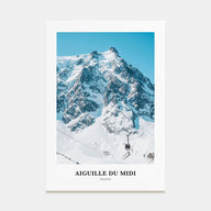 Aiguille du Midi Portrait Color Poster