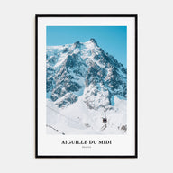 Aiguille du Midi Portrait Color Poster