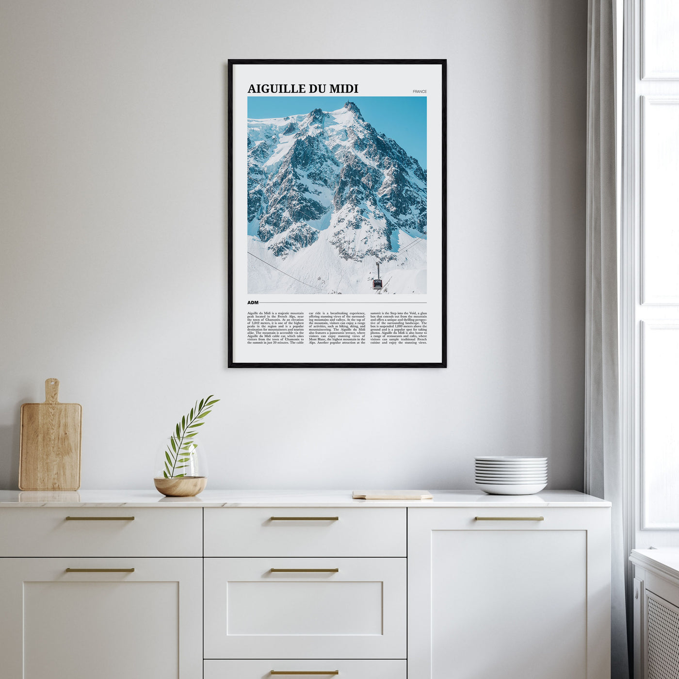 Aiguille du Midi Travel Color Poster