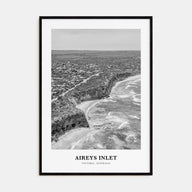 Aireys Inlet Portrait B&W Poster