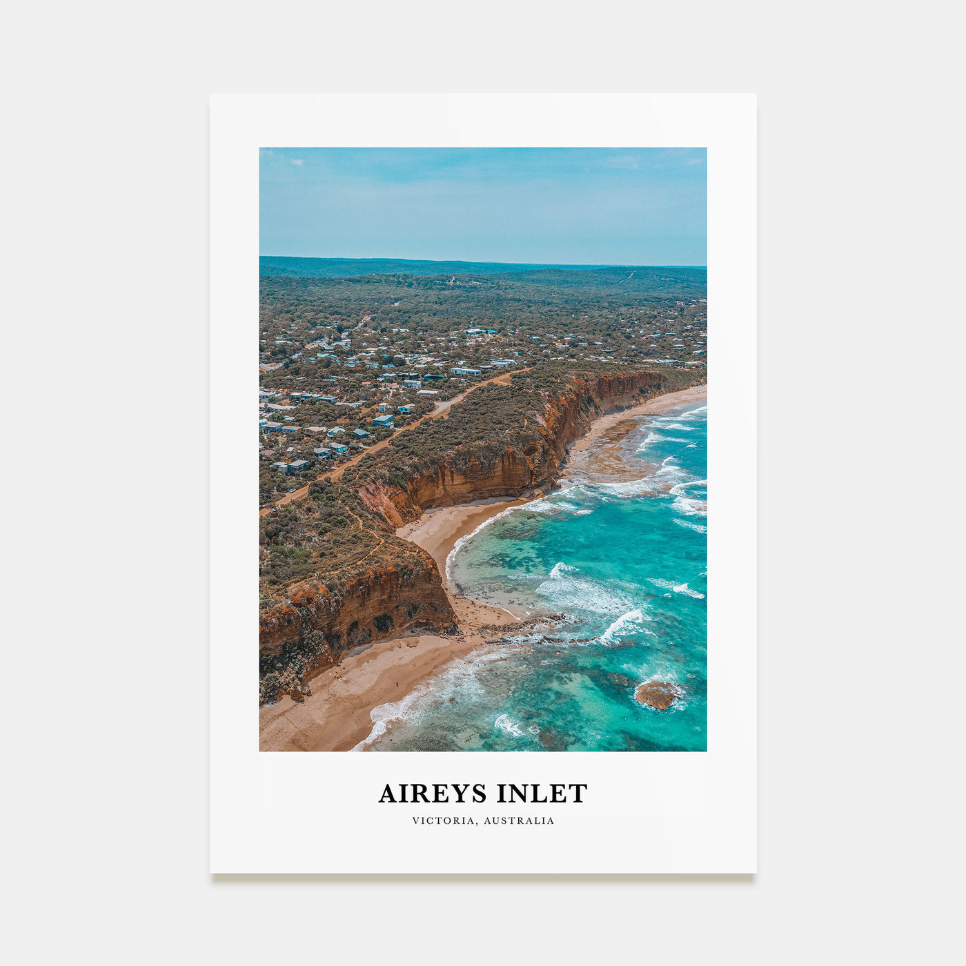 Aireys Inlet Portrait Color Poster