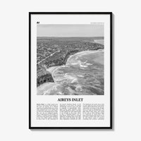 Aireys Inlet Print Black and White, Aireys Inlet Wall Art, Aireys Inlet Poster, Aireys Inlet Photo, Aireys Inlet Decor, Victoria, Australia