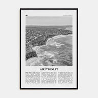 Aireys Inlet Travel B&W Poster