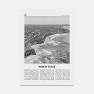 Aireys Inlet Travel B&W Poster