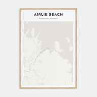 Airlie Beach Map Portrait Poster