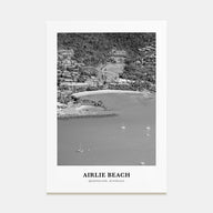 Airlie Beach Portrait B&W Poster