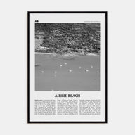 Airlie Beach Travel B&W Poster