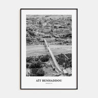 Aït Benhaddou Portrait B&W Poster