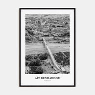 Aït Benhaddou Portrait B&W Poster