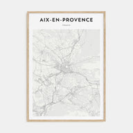 Aix-en-Provence Map Portrait Poster
