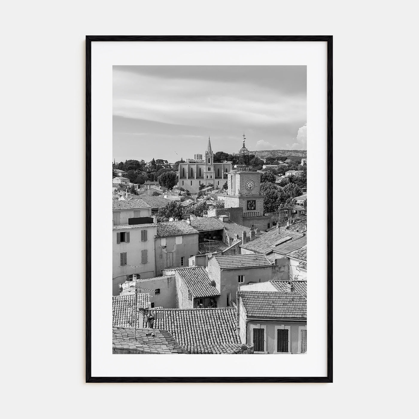 Aix-en-Provence Photo B&W Poster