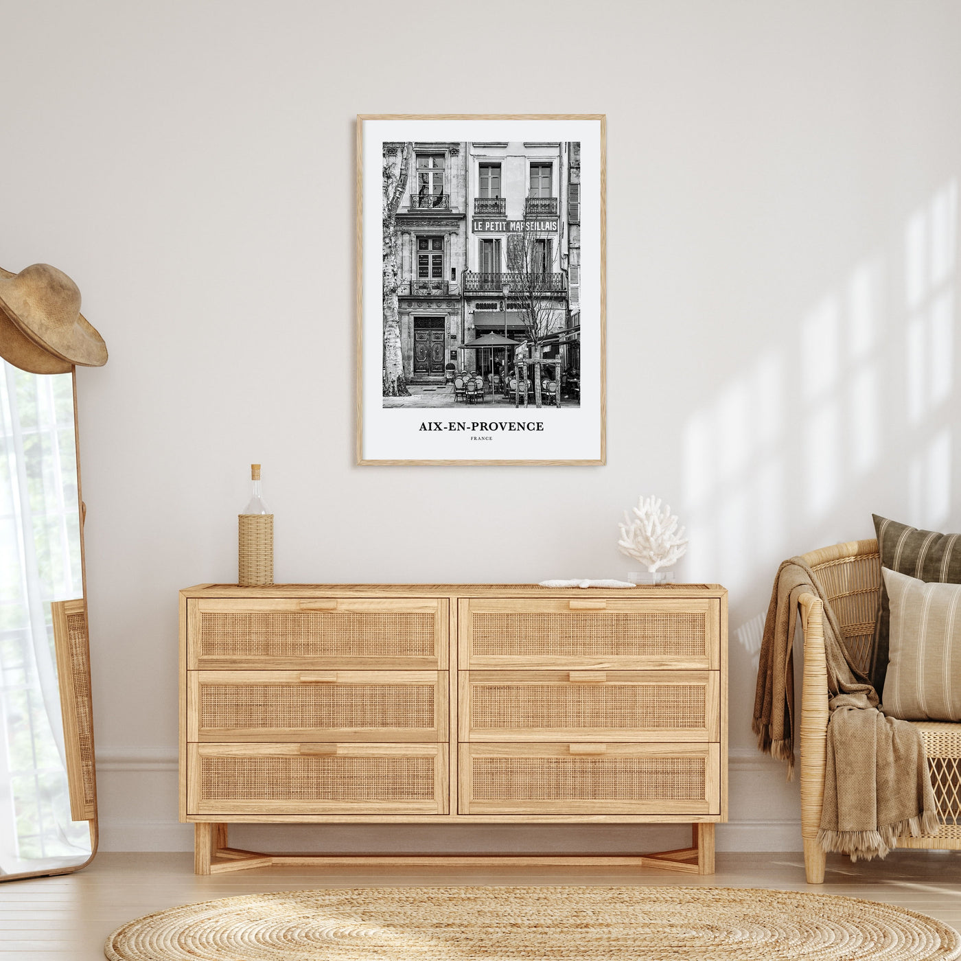 Aix-en-Provence Portrait B&W No 1 Poster