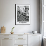 Aix-en-Provence Portrait B&W No 2 Poster