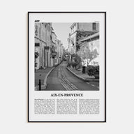 Aix-en-Provence Travel B&W No 2 Poster
