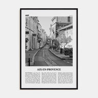 Aix-en-Provence Travel B&W No 2 Poster