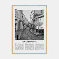 Aix-en-Provence Travel B&W No 2 Poster