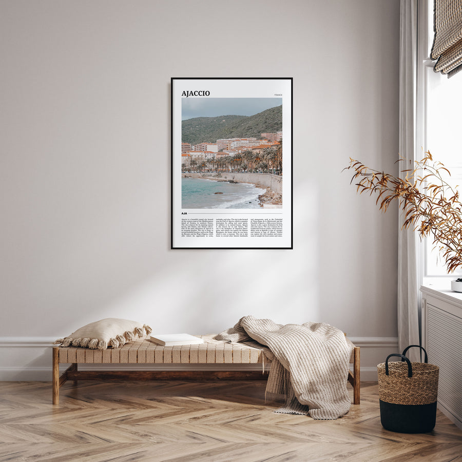 Ajaccio Travel Color Poster