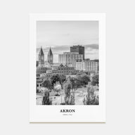 Akron Portrait B&W Poster