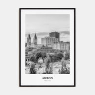 Akron Portrait B&W Poster
