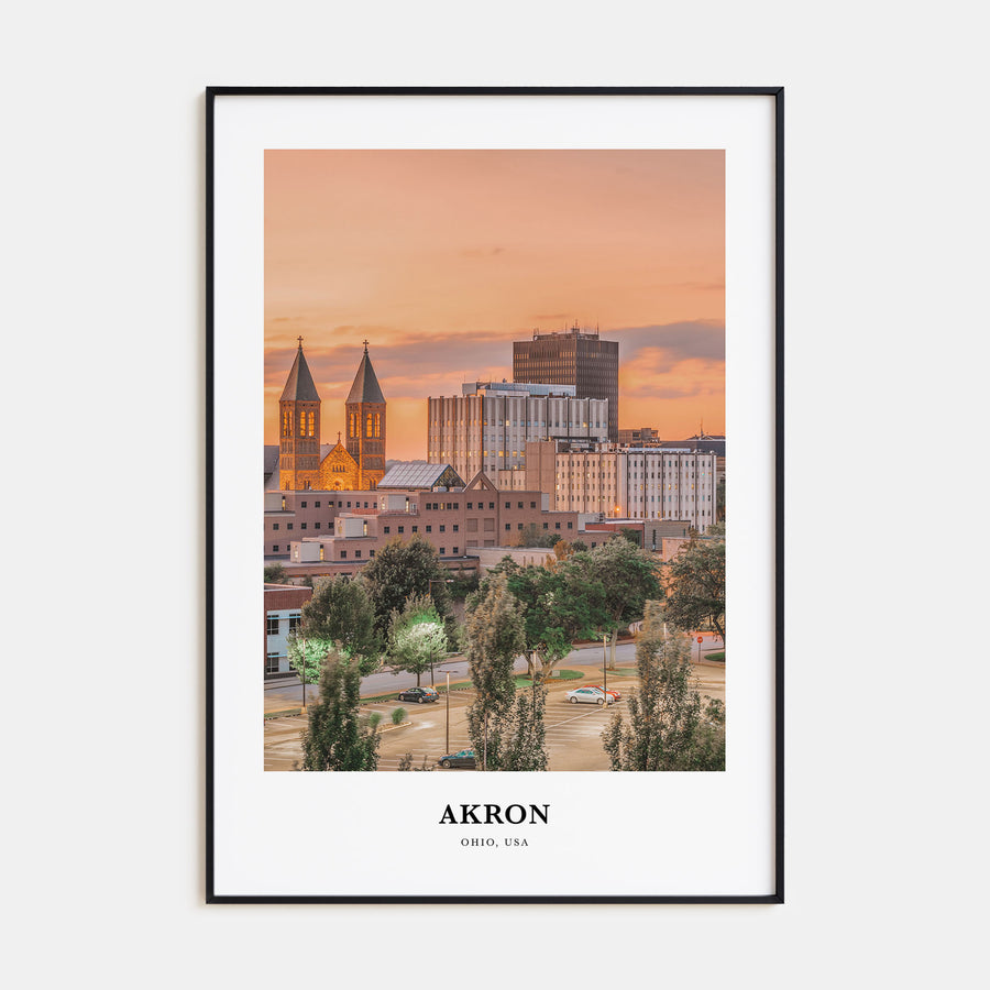 Akron Portrait Color Poster