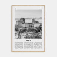 Akron Travel B&W Poster