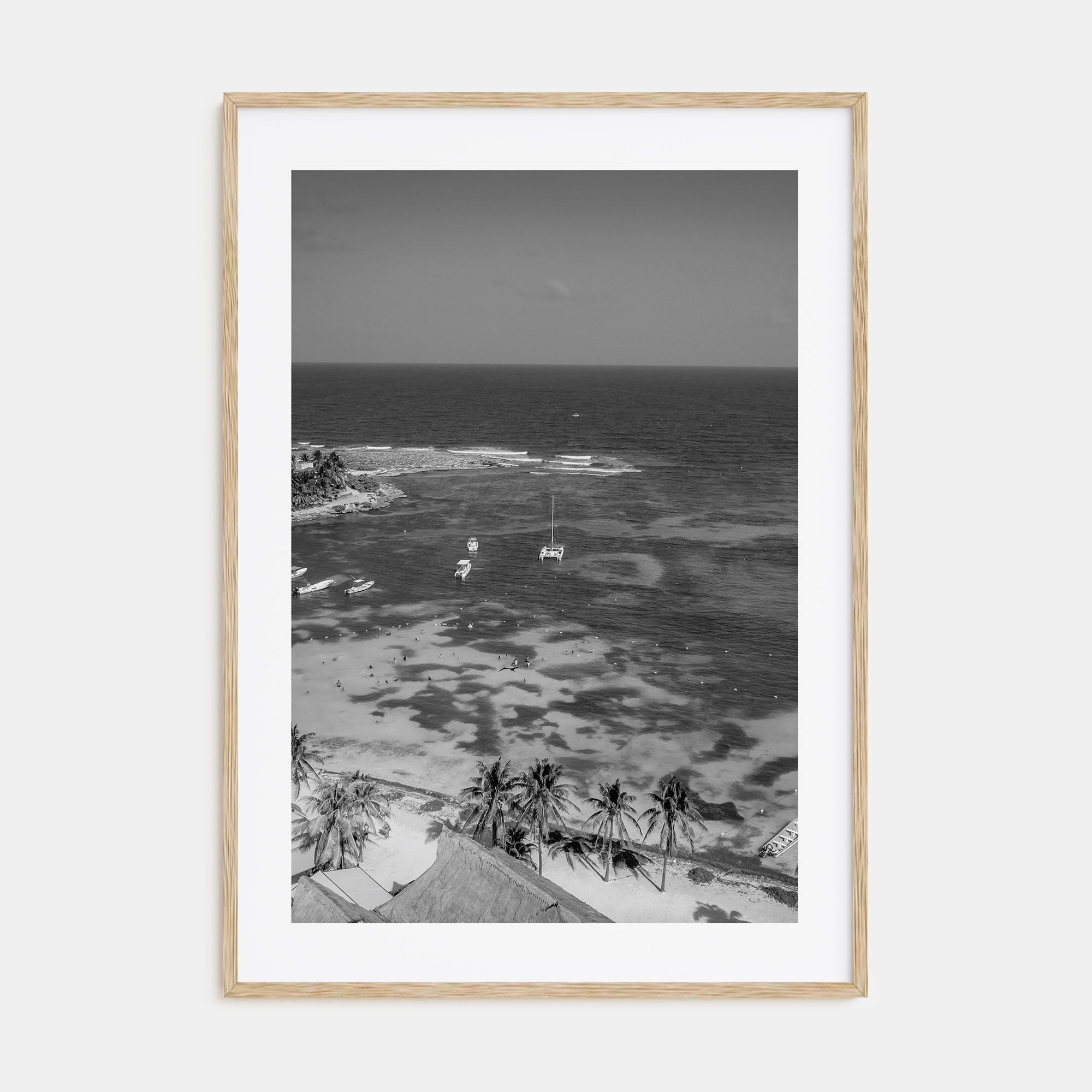 Akumal Photo B&W Poster