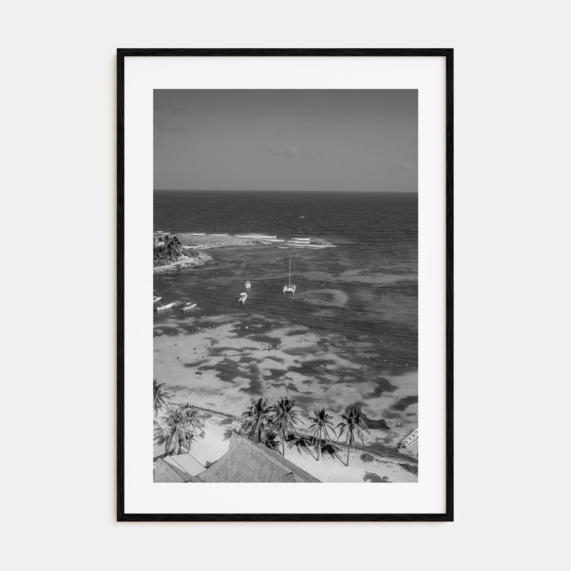 Akumal Photo B&W Poster