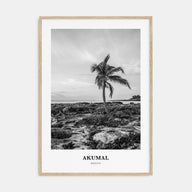 Akumal Portrait B&W Poster