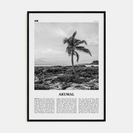 Akumal Travel B&W Poster