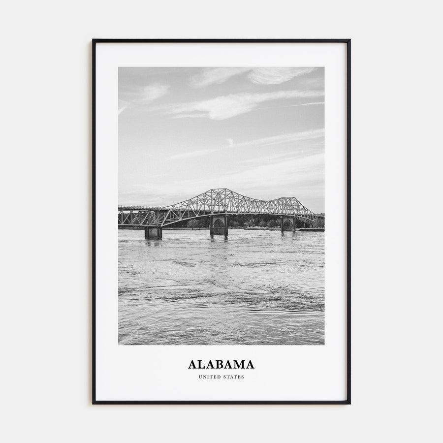 Alabama Portrait B&W Poster