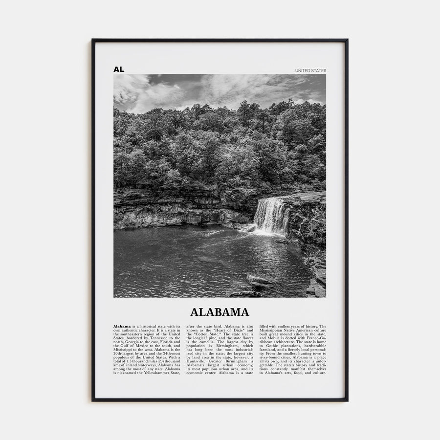 Alabama Travel B&W No 1 Poster