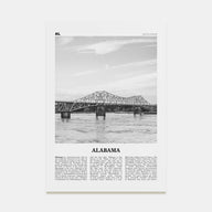 Alabama Travel B&W No 2 Poster