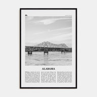 Alabama Travel B&W No 2 Poster