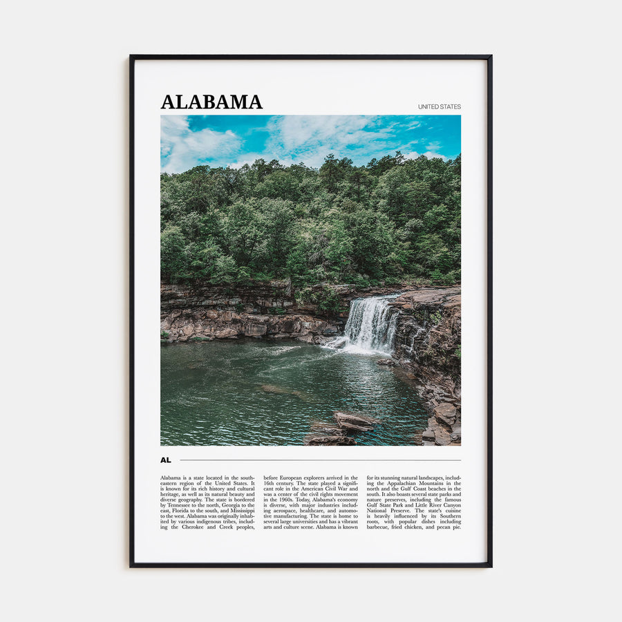 Alabama Travel Color Poster