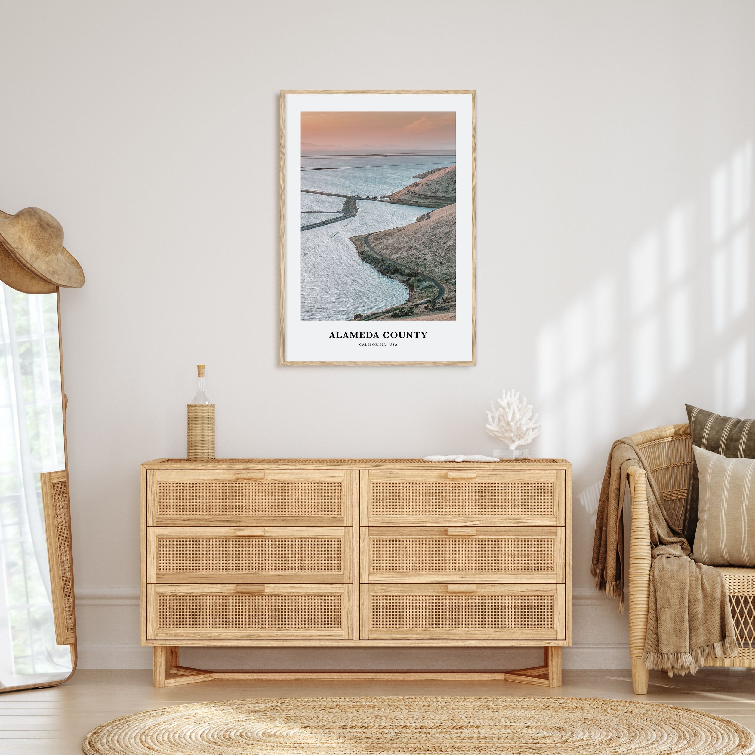 Alameda County Portrait Color Poster