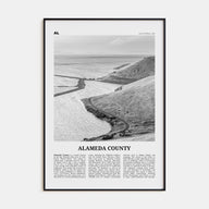 Alameda County Travel B&W Poster