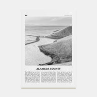 Alameda County Travel B&W Poster