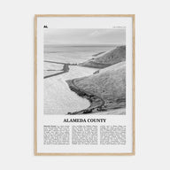 Alameda County Travel B&W Poster