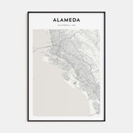 Alameda Map Portrait Poster