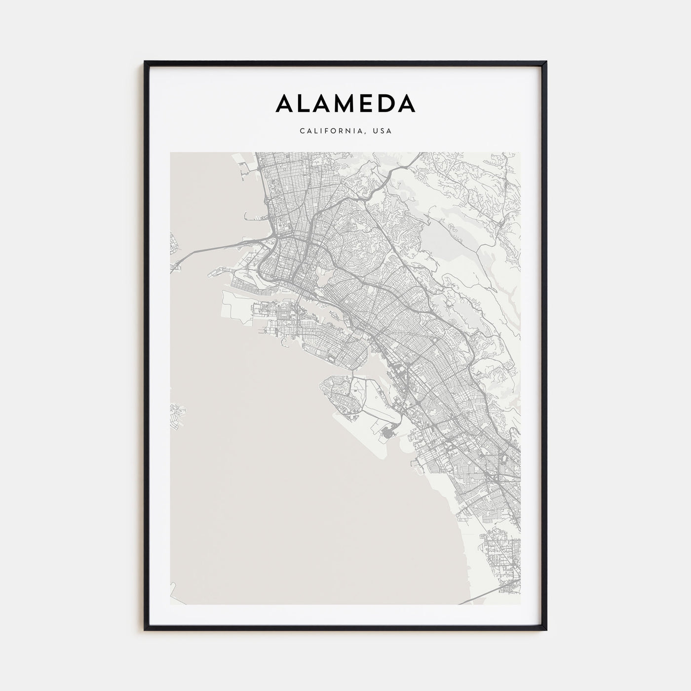 Alameda Map Portrait Poster