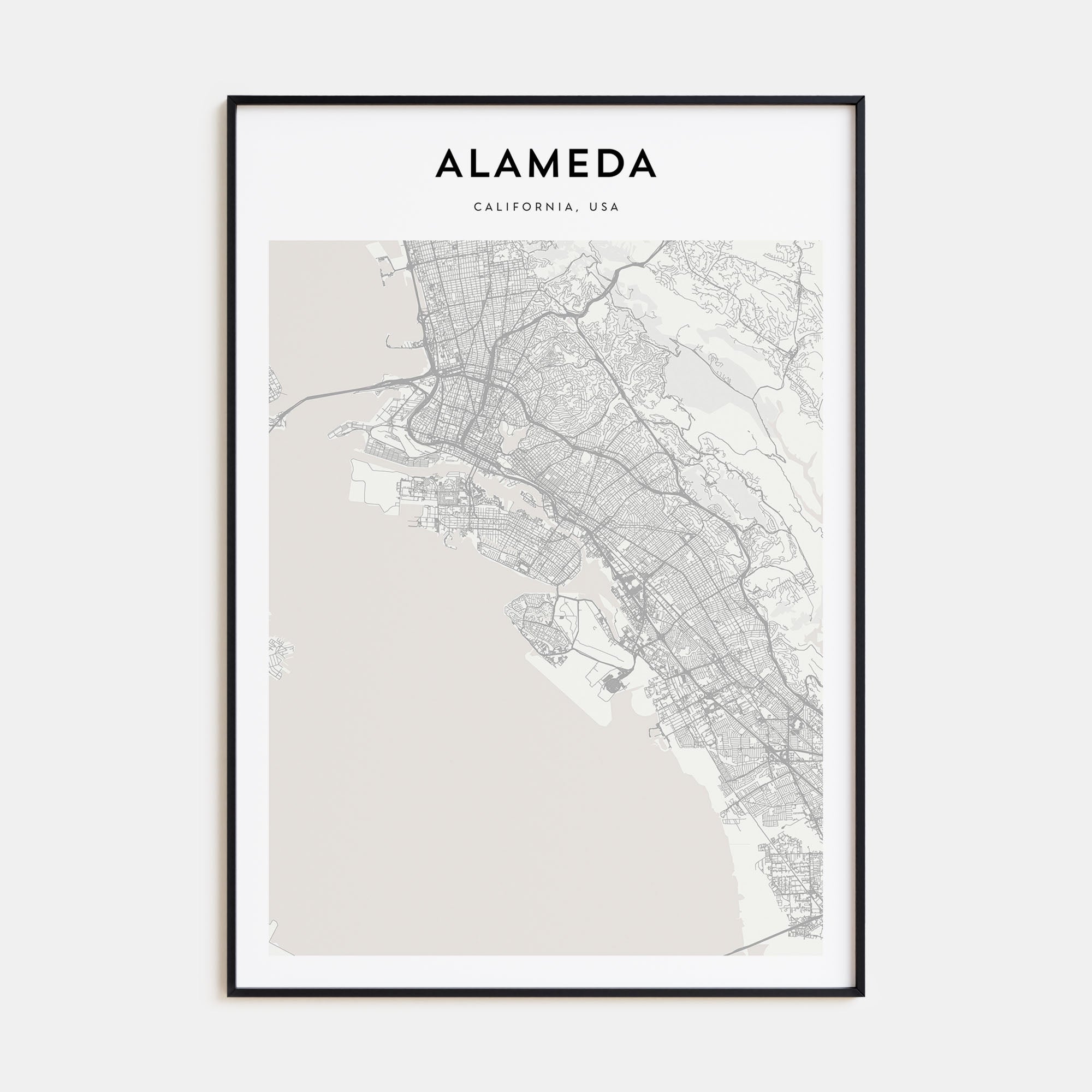 Alameda Map Portrait Poster